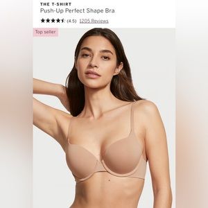 2 Victoria’s Secret T-Shirt full coverage push up bras